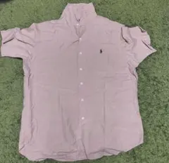 POLO Ralph Lauren 半袖シャツ　コットンシャツ　ロゴ刺繍緑
