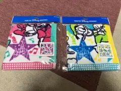 ディズニー　ウォッシュタオル　ドナルド　デイジー