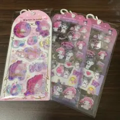 【正規品】ウォーターインシール マイメロサンリオ ドロップシール メロクロ