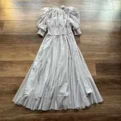 snidel / チュールドレス / ブルーグレー