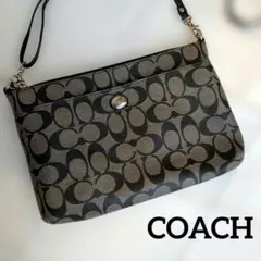 COACH コーチ シグネチャー ミニショルダーバッグ ブラック 43726 