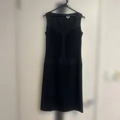 foxeyフォクシー　ブラックワンピース　シンプル　キュプラ　サイズ40