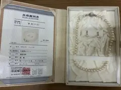REIKA 真珠 パール ネックレス ピアス セット 鑑別書付