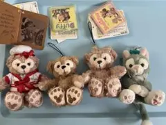 ディズニー ダッフィー シェリーメイ ジェラトーニ ストラップ等6個set