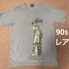old stussy ステューシー 自由の女神 Tシャツ　90s 古着