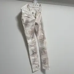 Cook jeans ホワイトデニム　グレーピンク迷彩