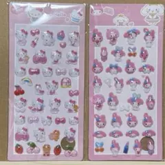 サンリオ キティ マイメロ ボンボンドロップ シール 2枚セット