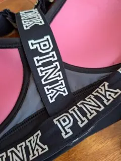 PINK スポーツブラ グレー/ブラックのサムネイル