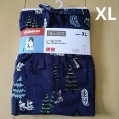 [値下げ]Moomin ユニクロ　XL ネイビー　ムーミン　紺　リラコ