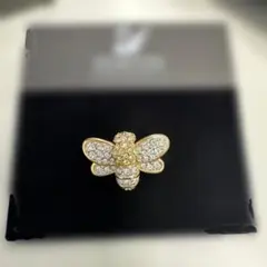 SWAROVSKI スワロフスキー ブローチ　ハチ　蜂　ゴールド