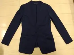 アンタイトル untitled ノーカラージャケット 濃紺 サイズ1★未使用