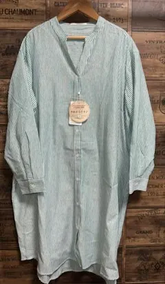 ストライプロングシャツ