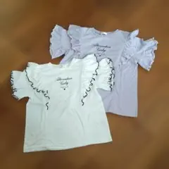 ALGY 半袖Tシャツ 2枚セット 140 150 フリルのサムネイル