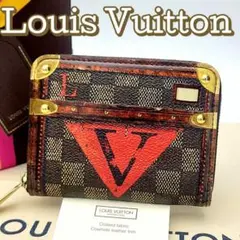 極美品 ルイヴィトン ダミエ トランクタイム コインケース カードケース 希少