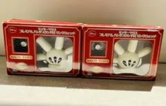 ミッキーマウス プレミアムハンドスタンド付リングウォッチ2個セット