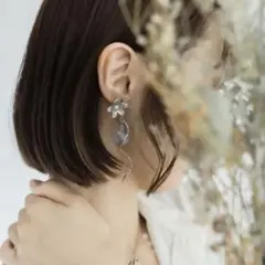 #13 シルバーフラワーピアス
