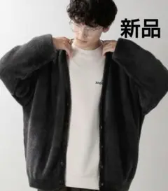 RAGEBLUE シャギーニットカーディガン 新品 M レイジブルー