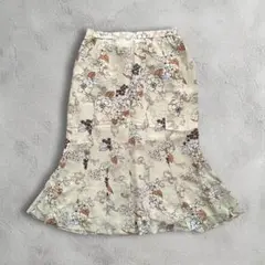 00's vintage フレアスカート マーメイドスカートレトロ フェミニン