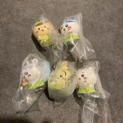 【匿名配送】映画ちいかわ人魚の島のひみつ たべものいっぱいマスコット 5種セット