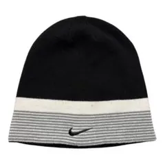 Y2K Nike ストライプニット帽