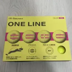 TOBUNDA ONE LINE ゴルフボール イエロー ピンクのサムネイル