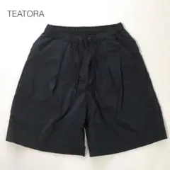 極美品✨ テアトラ ウォレットショーツ リゾート ハーフパンツ 黒 接触冷感 Sのサムネイル