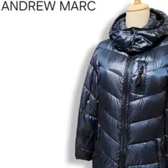 アンドリューマーク 650フィルパワー ダウンコート 紺 L 軽量 パッカブル
