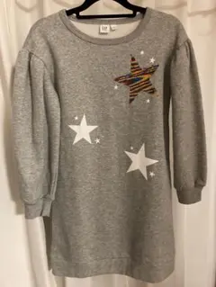 GAP KIDS 星柄刺繍 長袖ワンピース　Lサイズ