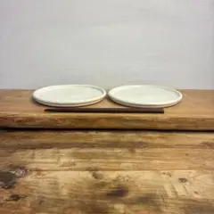 新品　陶器　陶芸作家　プレート皿2枚　117