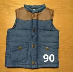 CORN HOUSE ベスト　90 デニム　中綿ベスト　ウエスタン風