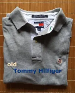 old Tommy Hilfiger ポロシャツ グレー　Mのサムネイル