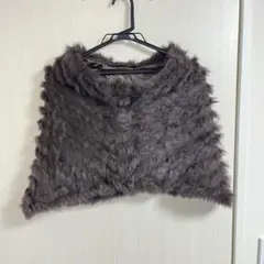 【美品】　simpliciteダークブラウン ショール