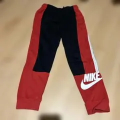 NIKE 赤黒 ロゴ パンツ