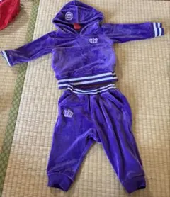 BABY DOLL パープル ベロア セットアップ