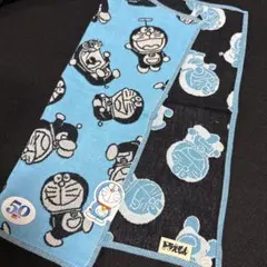 ドラえもん　ガーゼタオル　50th 水色