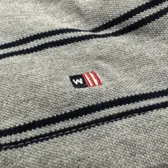 ラングラー Wrangler ポロシャツ ボーダー グレーのサムネイル