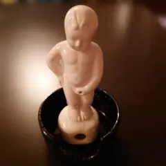 小便小僧 陶器製 置物 灰皿