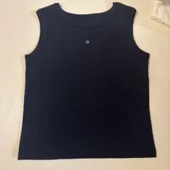 ネイビー タンクトップ ハート刺繍のサムネイル