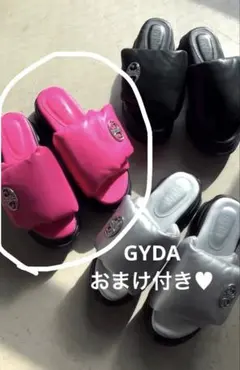 GYDA ノベルティ　ビジュー付きサンダル GYDA ノベルティ ビジューサンダル ホワイト - メルカリ
