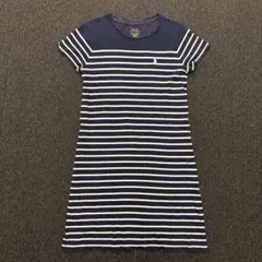 ポロラルフローレン ボーダー Tシャツワンピース 紺×白 Sサイズ