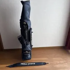 #NICOLE SPORTS ゴルフ　#キャディーバッグ ネイビー