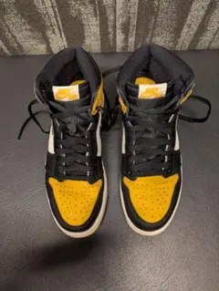 Nike Air Jordan 1 ハイカット ブラック/イエロー