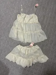 【プレジャージーンタグ付き】シースルーキャミソール＆ショートパンツ M
