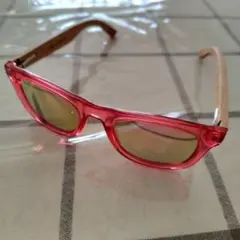 ピンク クラシックスタイル サングラス UV400