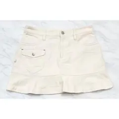 ジャックバニー　コーデュロイスカート白#0