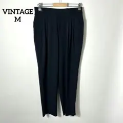 ヴィンテージ⭐Y2K スラックス テーパードパンツ 黒 ブラック