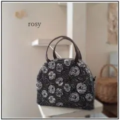 【new❤︎一般販売】⚮̈ ミナペルホネン rosy ◆ラウンドボストンバッグ
