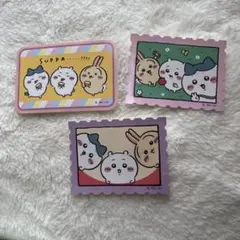 ちいかわダイカットステッカーセット5 ちいかわ、ハチワレ、うさぎの3枚セット