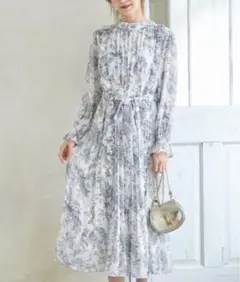 SALE【新品】 tocco closet フリルプリーツワンピ 値札付