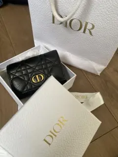 Dior ブラック 三つ折り財布